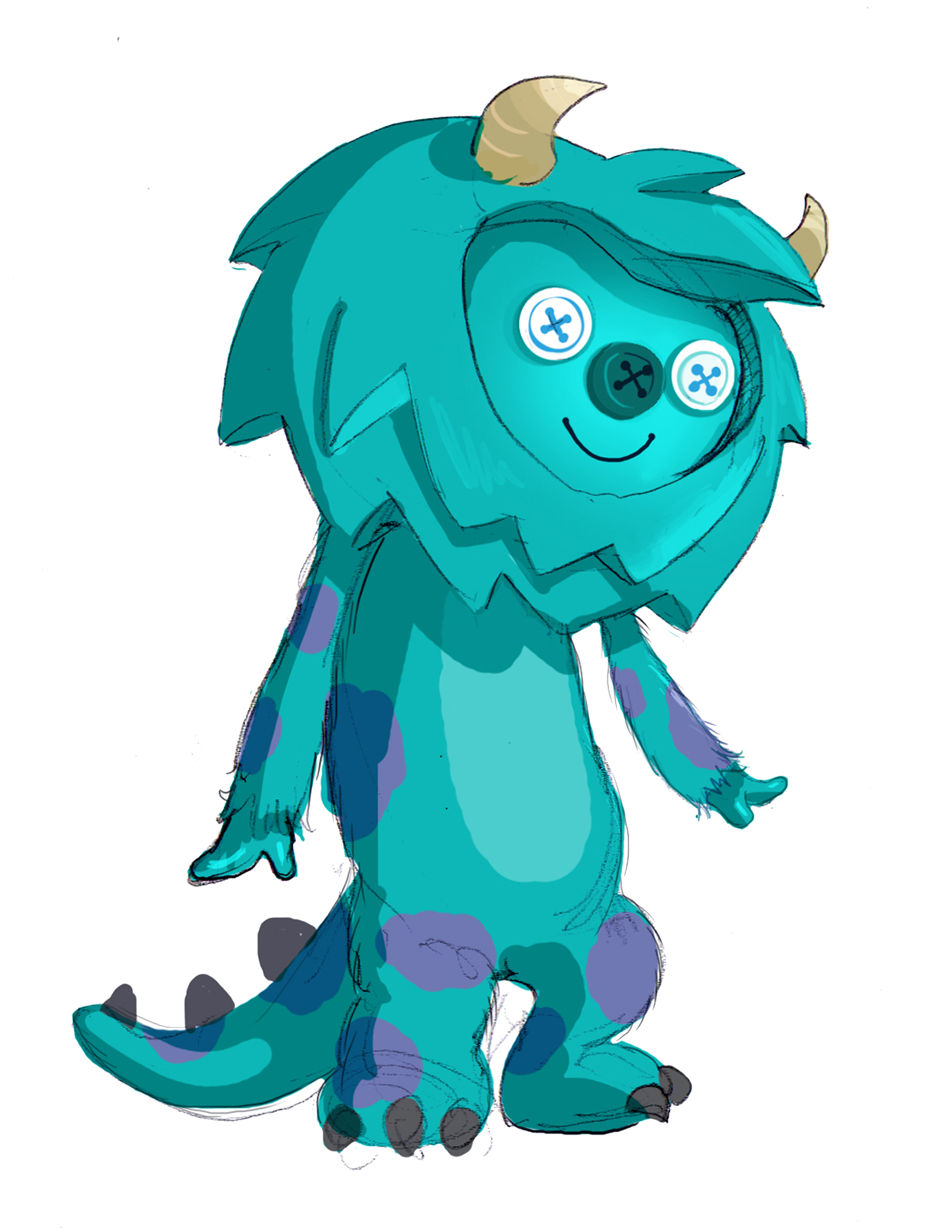 Sully stylized character exploration